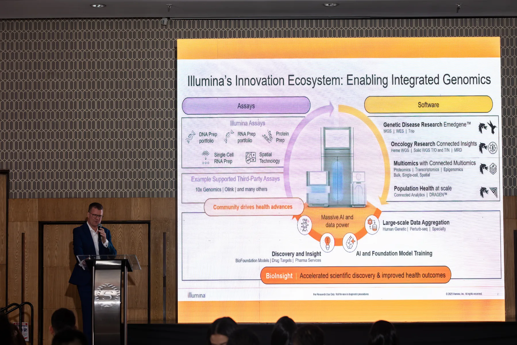 Illumina Latam Summit 2026 – asistentes en el salón – fotografía corporativa en Colombia