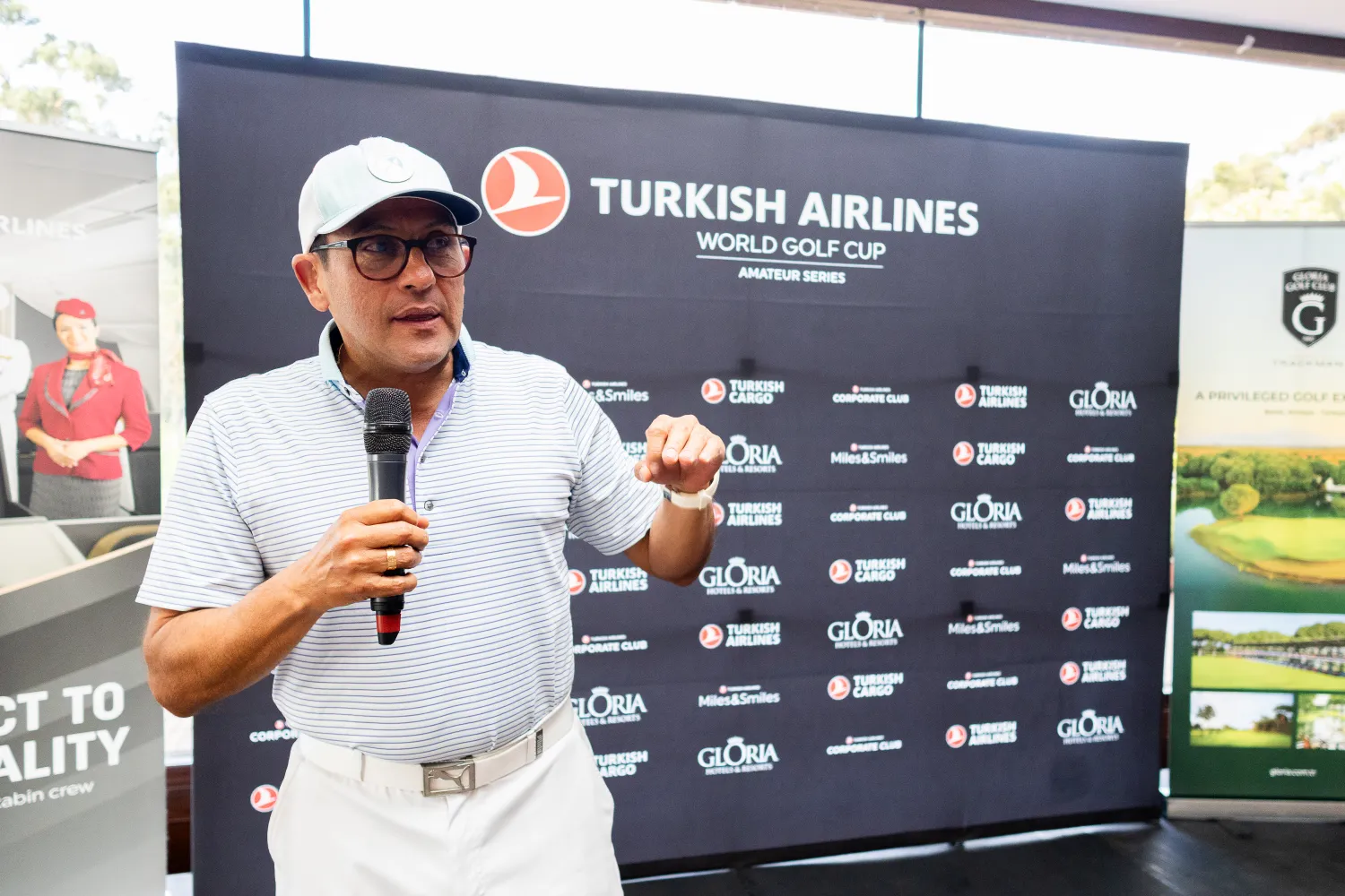 Turkish Airlines Golf – intervención en el escenario – fotografía corporativa en Bogotá